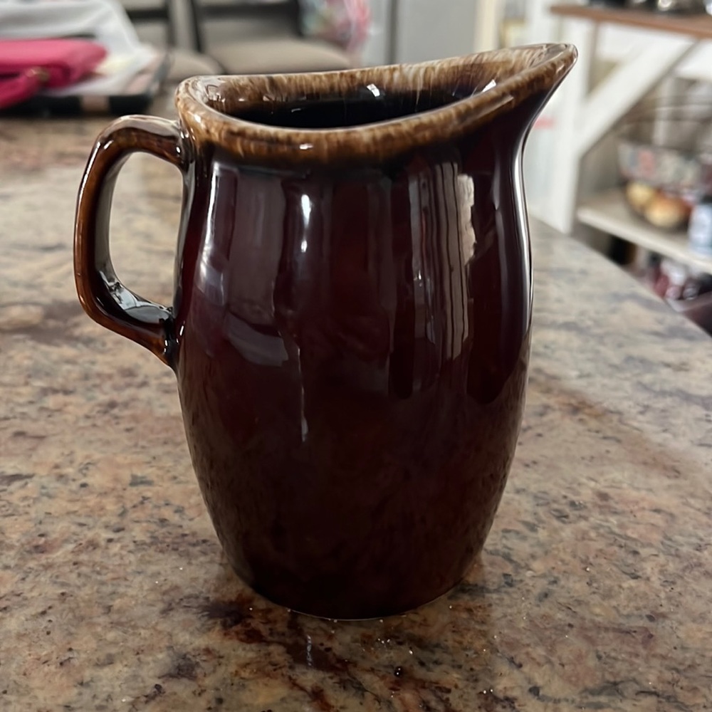 Hull vintage mini USA oven proof creamer/syrup pitcher